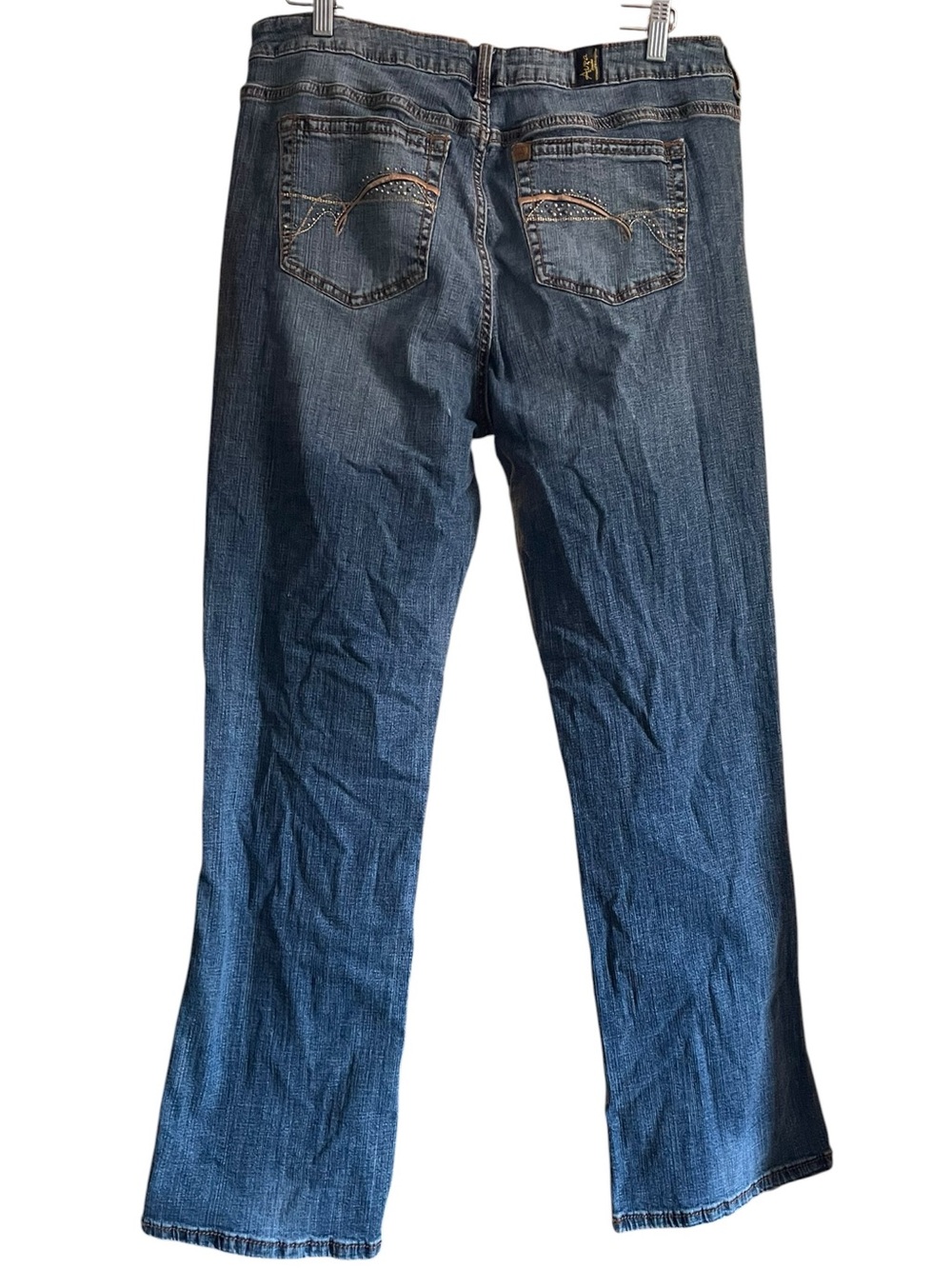 Aura by Wrangler Instantly Slimming Jeans Size 16 Average Blue Denim Bootcut